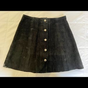 Topshop petite leather skirt